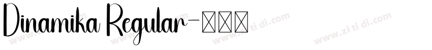 Dinamika Regular字体转换